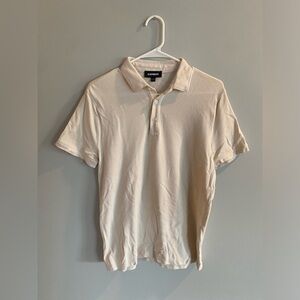 Express Men’s Polo - Size S - cream